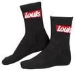 LOUIS COMM. SOCKS 3-PACK SIZE M, 39-41, BLACK/RED