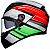 AGV K3 Wing, integral helmet Color: Black/Light Green/White/Red Size: XS