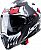 Caberg Jackal Darkside, integral helmet Color: Matt Black/White/Neon-Red Size: S
