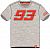 GP-Racing Apparel Marc Marquez 93, t-shirt Color: Grey Size: S