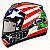 GP-Racing Apparel Nicky Hayden Helmet 69, key ring Blue/White/Red
