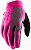 100 Percent Brisker S21, gloves women Color: Neon-Pink/Black Size: S