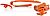 Acerbis 0022349 KTM, set chain slider/guide Orange