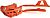Acerbis 0021515 Husqvarna/KTM, set chain slider/guide Orange