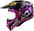 LS2 MX703 C X-Force Fireskull, cross helmet Color: Black/Pink/Purple/Neon-Yellow Size: XS