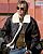 Mil-Tec US Bomber Lambskin, leather jacket Color: Dark Brown/White Size: S