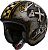 Premier Le Petit OP, jet helmet Color: Matt Black/White/Brown Size: XS