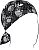 Zan Headgear Flydanna Micromesh All Over Skull, bandana Color: Black/Grey/White Size: One Size